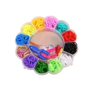 2069 Pcs Rubber Band Bracelet with Beads Kit, TSV 23 Colors Rainbow Rubber Band Loom Handmade Bead for Bracelet Making Kit for Girls Gifts, Rainbow