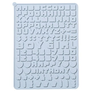 Cheers.US 2Pcs Silicone Letter Molds – Small Chocolate Molds A to Z Letters  + Happy Birthday Numbers Symbols Mold - Biscuit Fondant Candy Mold for Cake  Decorating - Alphabet Mold For Chocolate 