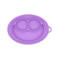 HLONK 100 Silicone Suction Plate with Builtin Placemat for Toddlers