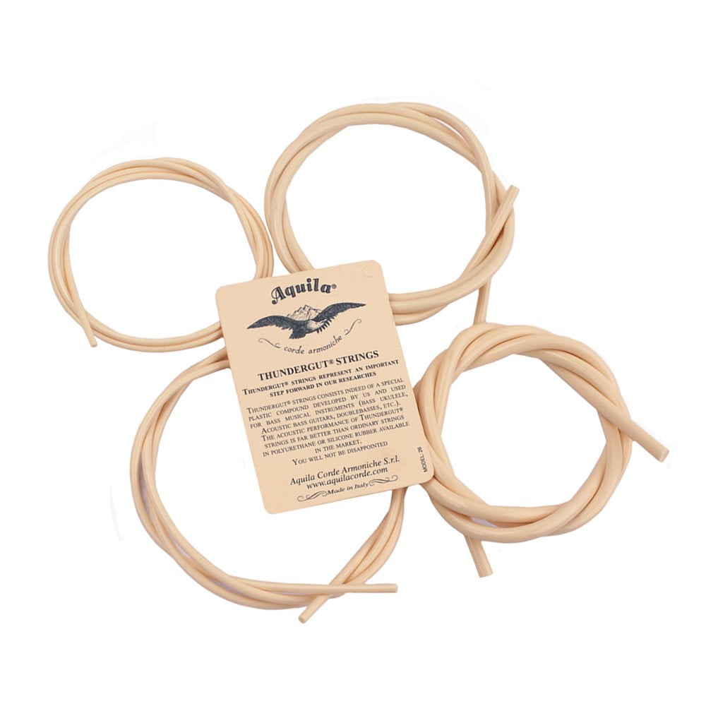 HLONK Ukulele Bass Ubass Strings Rubber Mateial 4pcs/ Set