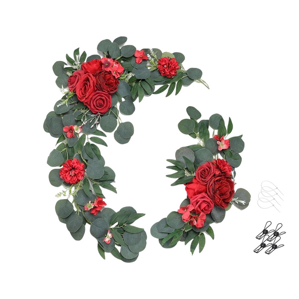 HLONK Wedding Arch Flower Reception Backdrop Realistic LongLasting