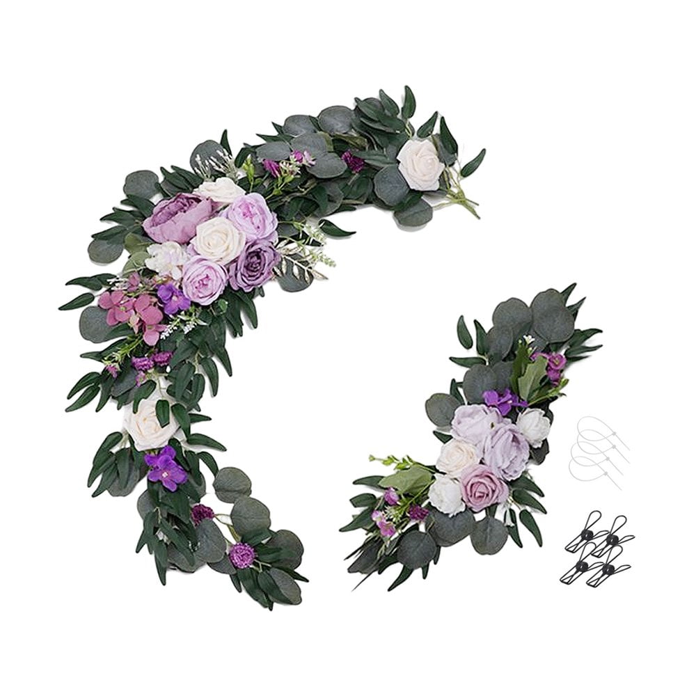 HLONK Wedding Arch Flower Reception Backdrop Realistic LongLasting