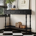thumbnail image 1 of HLR 40" Modern Console Table, Assembled Entryway Table with 2 Drawers for Living Room, Black, 1 of 11