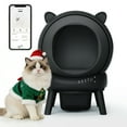thumbnail image 1 of HLR 70L Smart Automatic Self-Cleaning Cat Litter Box, APP Control/Integrated Safety Protection, Cat Ears Design, Black, 1 of 10