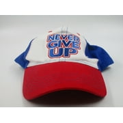 HLR John Cena لا تتخلى أبداً عن U غير قادر على رؤيتي Snapback Cap- أحمر / أبيض / أزرق مقاس واحد