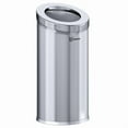 thumbnail image 1 of HLS Commercial HLSC04G15A 15 Gallon / 57 Liter Stainless Steel Round Beveled Open Top Trash Can, 1 of 6