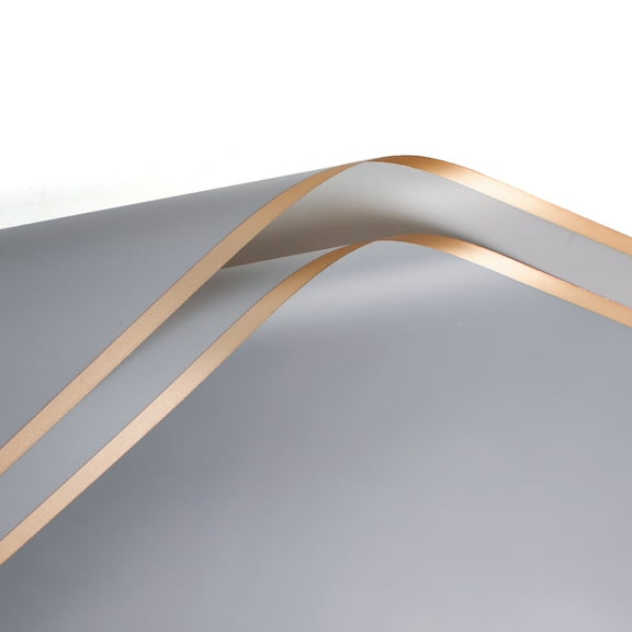 HLSOHJP 20pcs Golden Border Rose Flower Wrapping Paper Korean Style Packaging Film For Flowers Gift Wrap Florist Bouquet Wrapping Paper