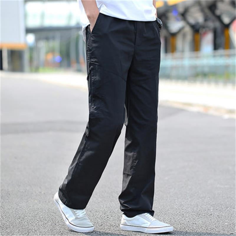 HLSOHJP Autumn New Men's Outdoor Work Clothes Multi Bag Pants, Youth