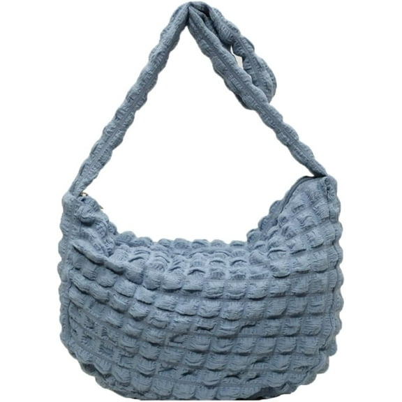 HLSOHJP Bubble Hobo Bags Women Cloud Shoulder Bag Trendy Crossbody Purse Summer Puffer Beach Bag Cute Travel Work Tote Bag