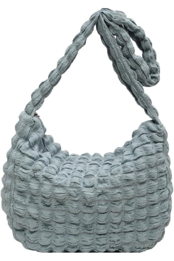 Bubble Hobo Bags Women Cloud Shoulder Bag Trendy Crossbody Purse Summer Puffer Beach Bag Cute Travel Work Tote Bag