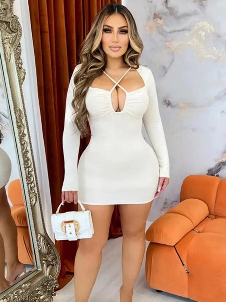 Halter sexy dress female main image 1