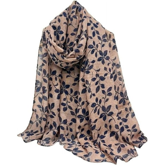 HLSOHJP Scarf for Women Silk Fashion Scarf Floral Print Scarves Women Pashmina Shawl Wraps Spring Summer Scarf