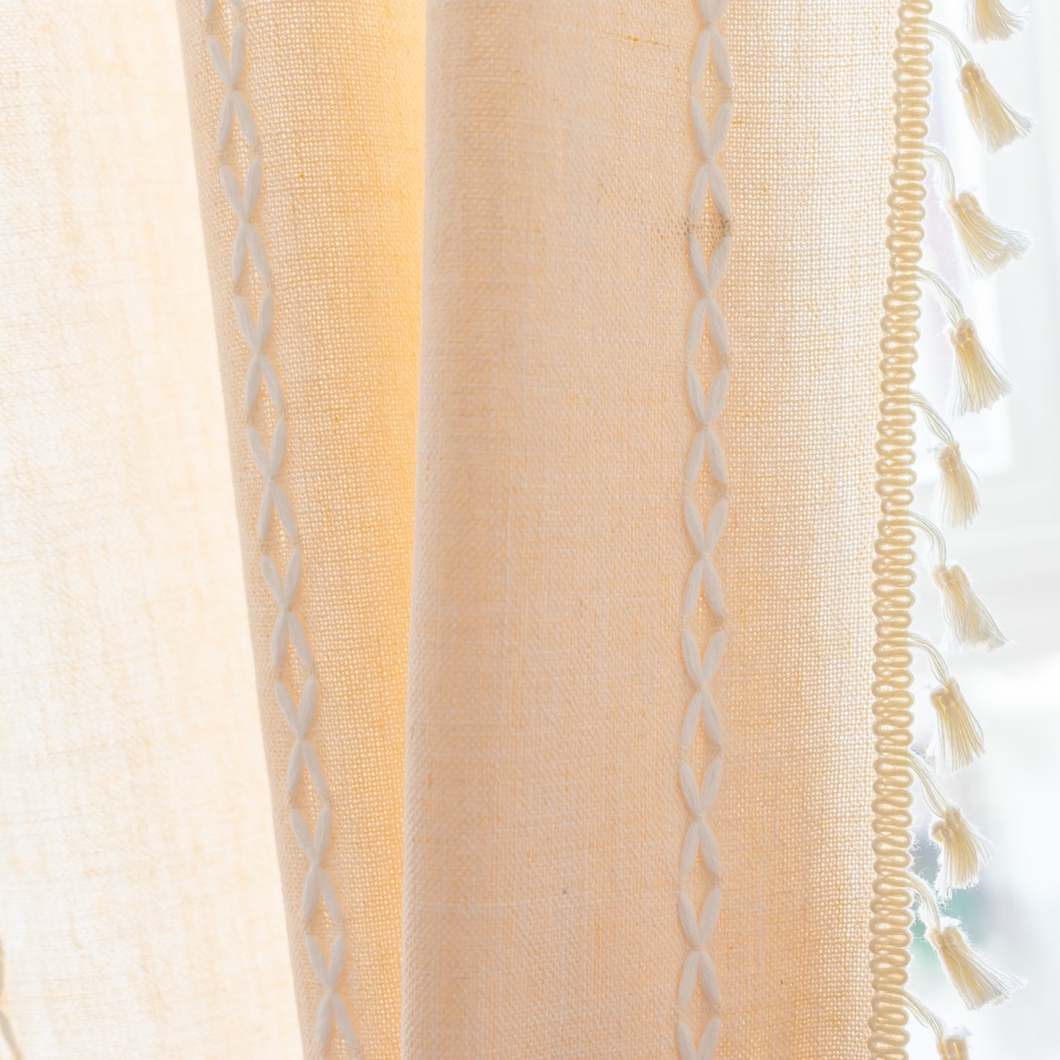 HLSOHJP Short Curtain American Style Rural Half Curtain Pull Curtain ...