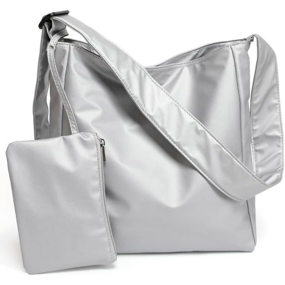 HLSOHJP Slouchy Hobo Bags Women Underarm Shoulder Purses Crossbody Cute Messenger Bag Work College Satchel 2Pcs Tote Handbags