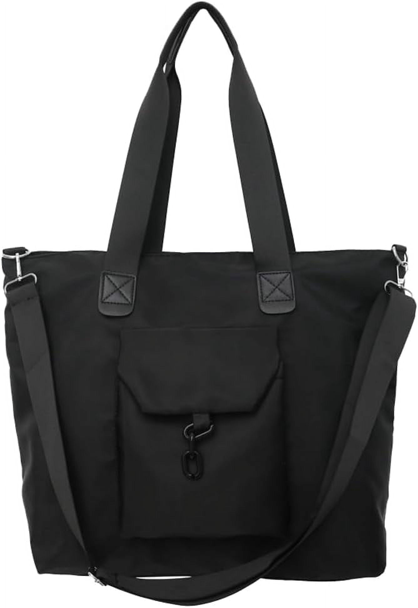 Tote Bag Slouchy Hobo Bag per le donne Borsa in nylon tinta