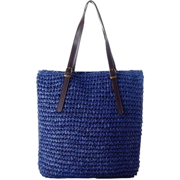 HLSOHJP Straw Beach Bag Women Hobo Bags Vintage Basket Shoulder Bag Summer Beach Bag Cute Travel Purse Everything Tote Handbag