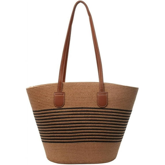 HLSOHJP Straw Hobo Bags Women Basket Shoulder Bag Crossbody Purse Summer Beach Bag Cute Work Travel Top-Handle Handbag