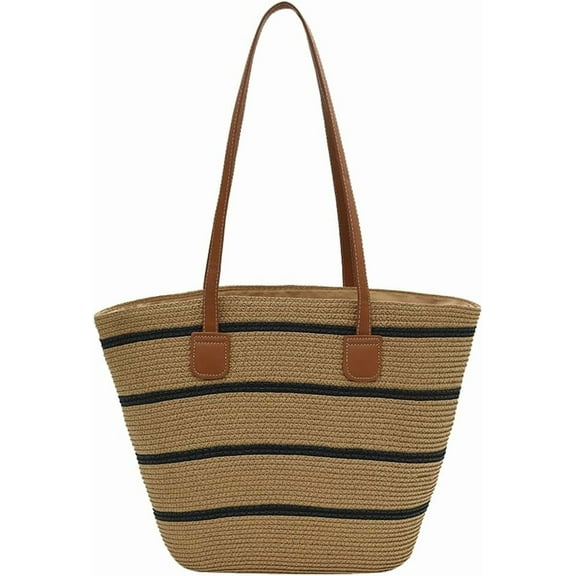 HLSOHJP Straw Hobo Bags Women Basket Shoulder Bag Crossbody Purse Summer Beach Bag Cute Work Travel Top-Handle Handbag