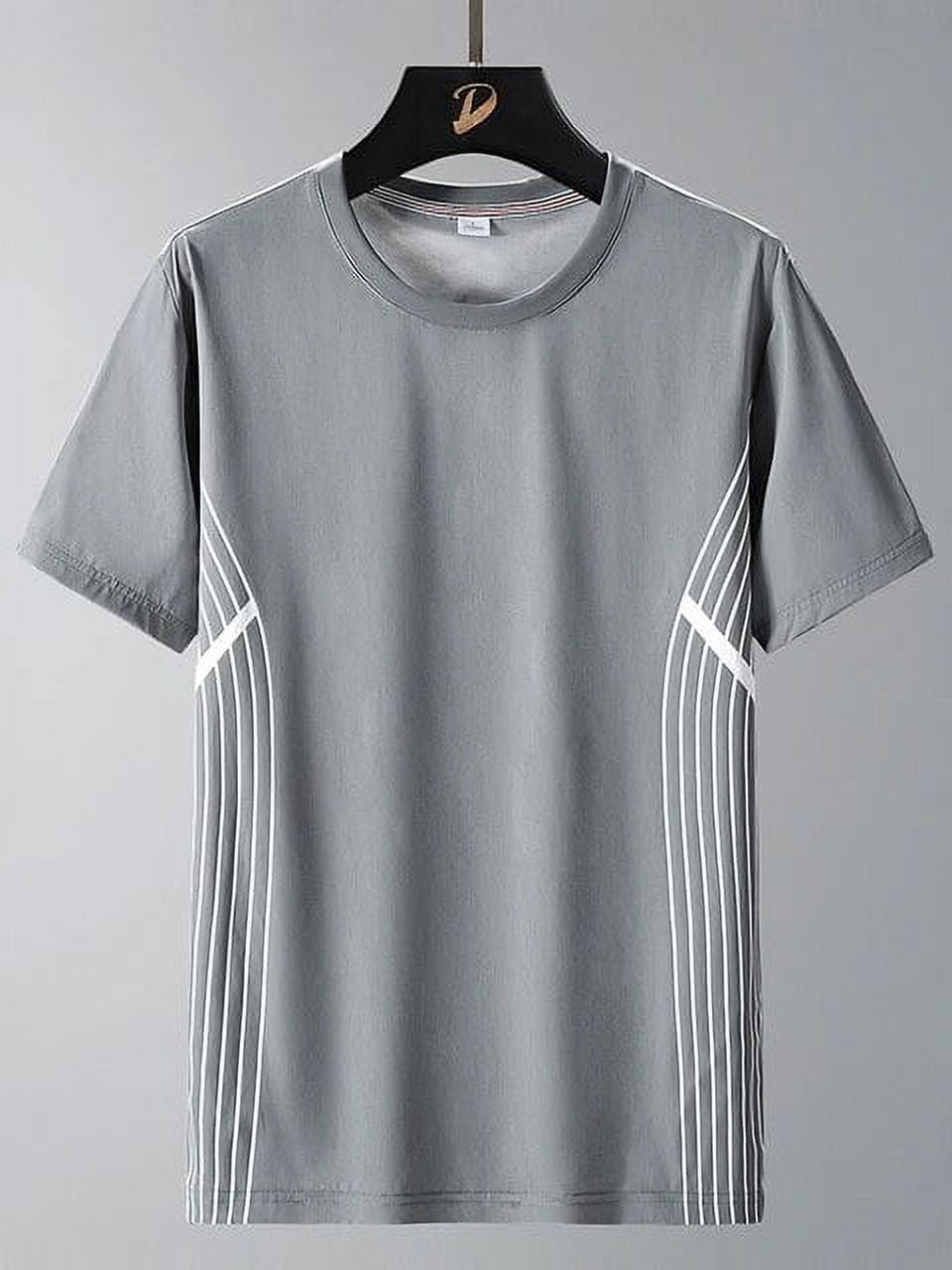 HLSOHJP Summer Fashion Pattern T-shirts Men Short Sleeve Breathable ...
