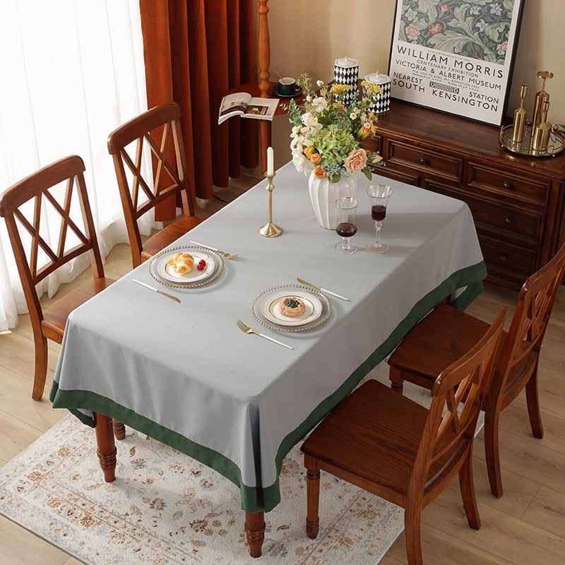 HLSOHJP Table Cloth Solid Color Light Luxury Western Dining Table
