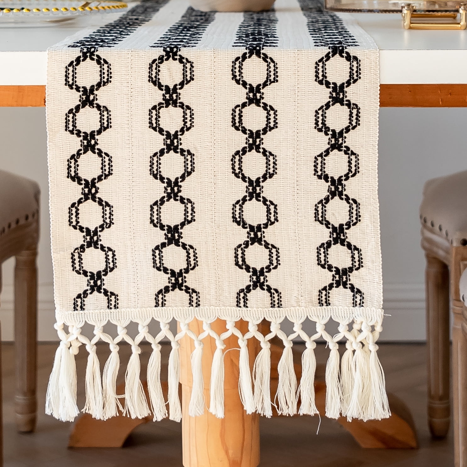 HLSOHJP Table Flag, Black And White, Panda Color, Table Mat, Holiday ...