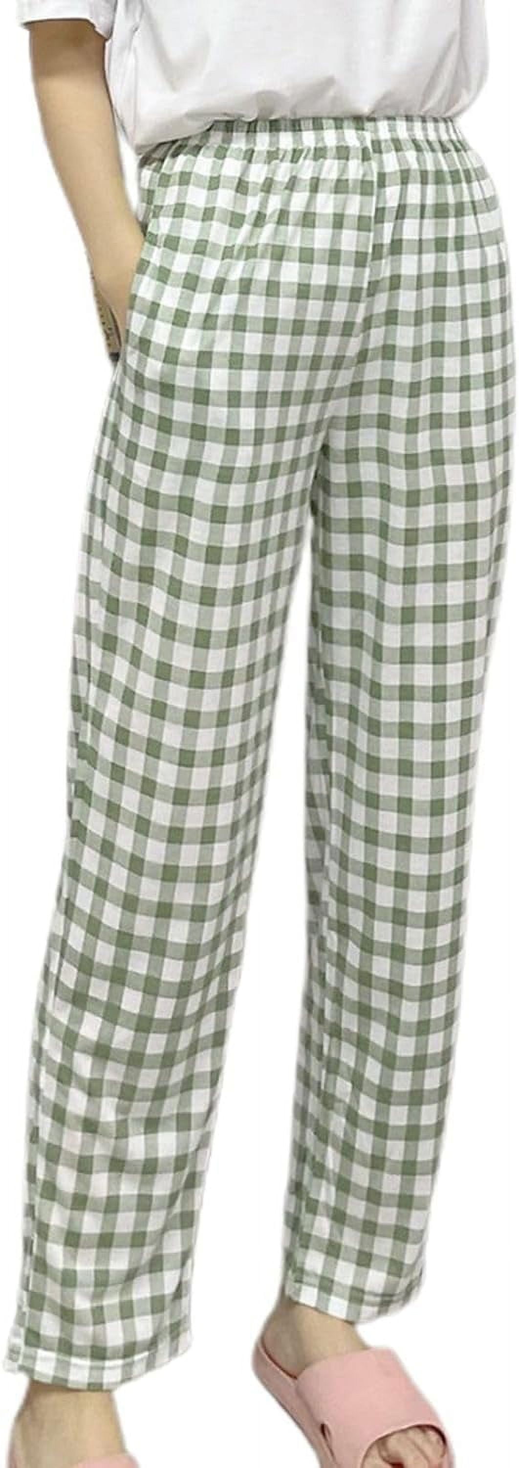 HLSOHJP Women's Cotton Pajama Pants Cute Sleep Capris Comfy Summer ...