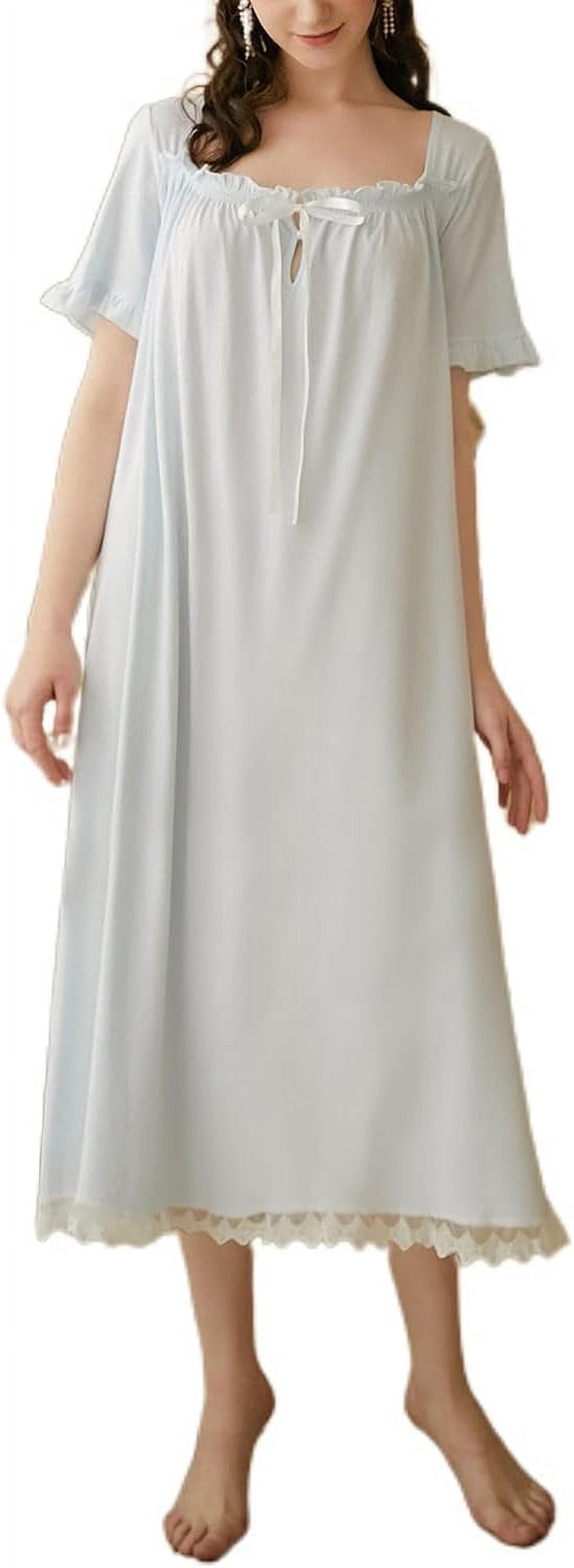 Women's narrow shoulder nightgown in Linclalor 74644 cotton jersey