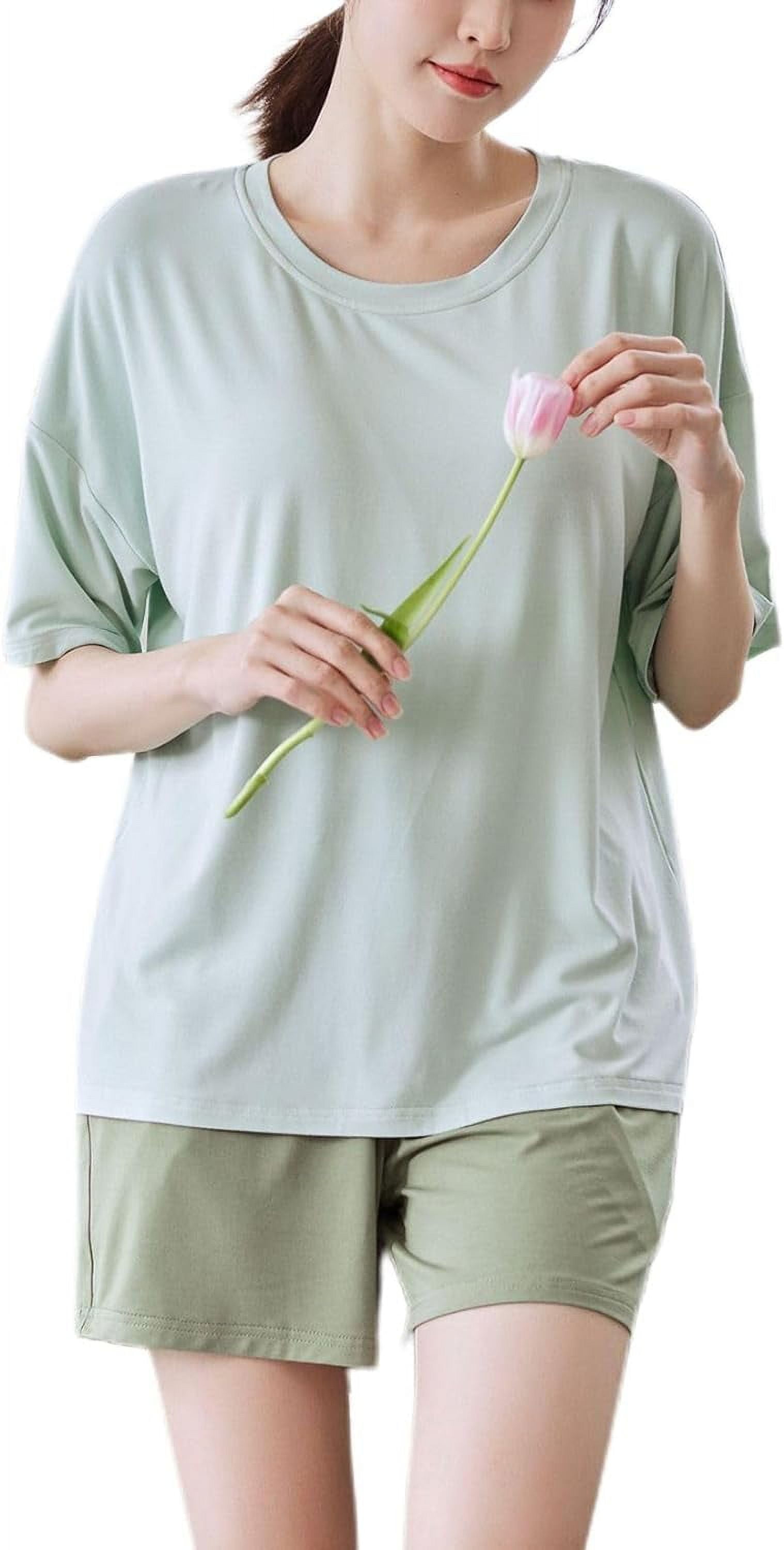 WiWi Viscose From Bamboo Pajama Sets For Women Soft Pjs Loungewear