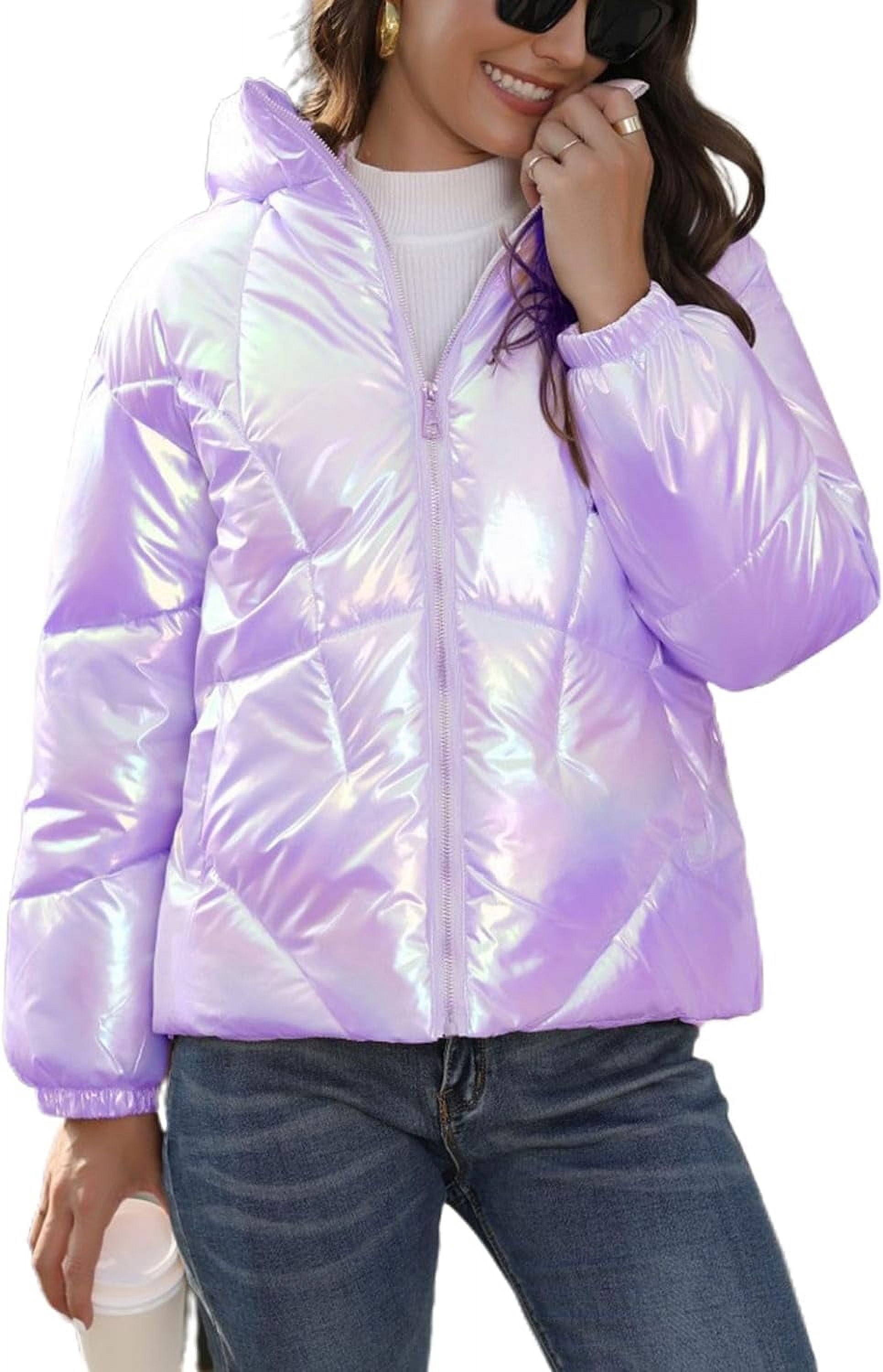 Women's High-Neck Checked Hooded Quilted Coat main image 0