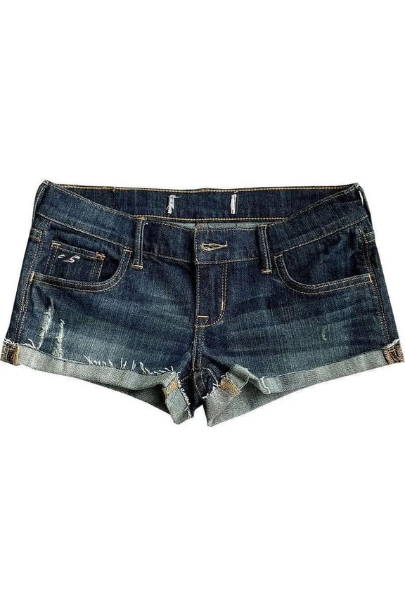 Women's Low Rise Elastic Tight Curled Denim Shorts Summer New Hot Girl Street Casual Hip Wrap Sexy Mini Shorts Female
