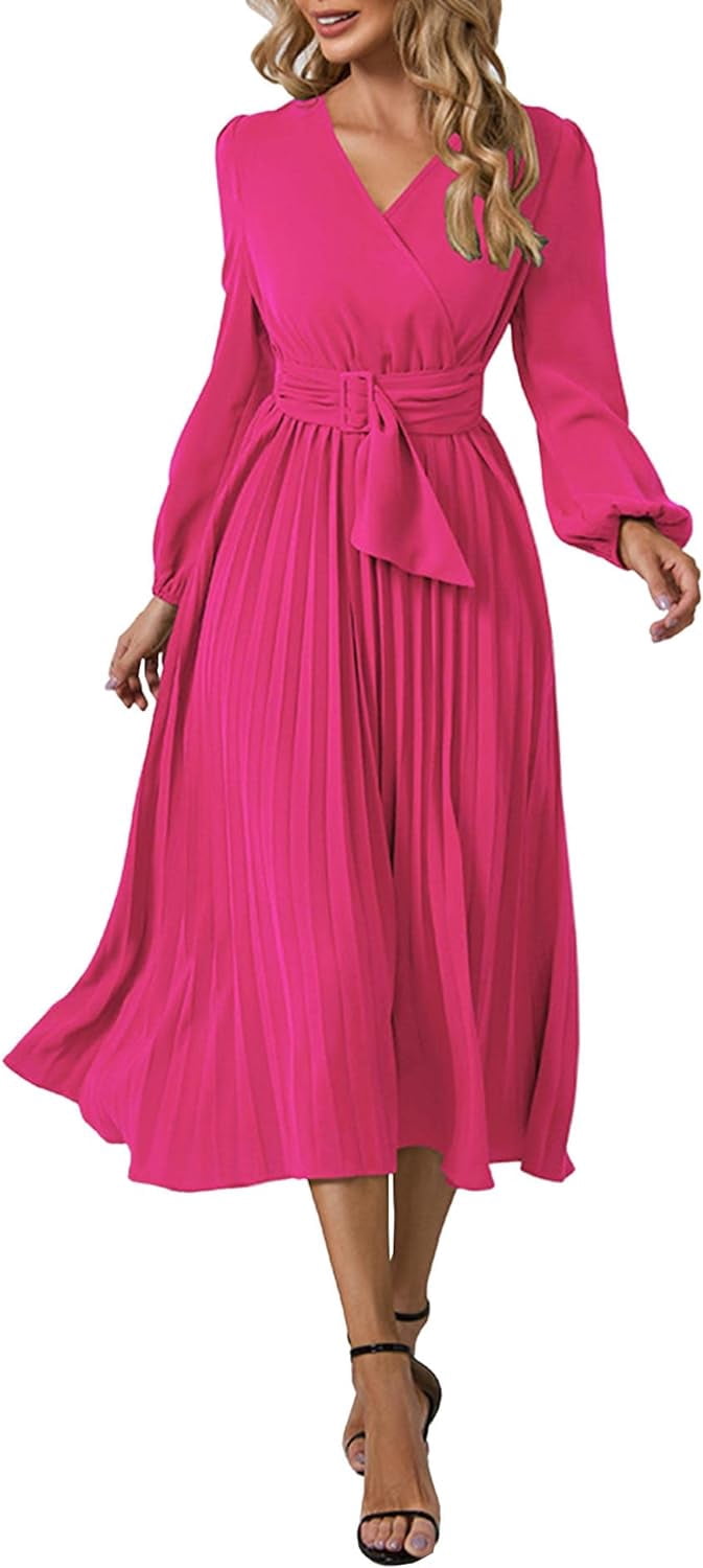 navy blue dress for baby girl Ever-Pretty A-Line Pleated Chiffon Tie-Waist Evening Dress main image 1