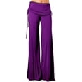 thumbnail image 1 of HLSOHJP Women's Plus Size High Waisted Long Loose Trousers Yoga Dance Ruched Pants Wide Leg Pants, 1 of 2