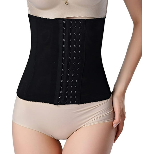 HLSOHJP Women's Short Torso Waist Cincher Mid Waist Trainer Corset Underbust Belt Elastic Shapewear