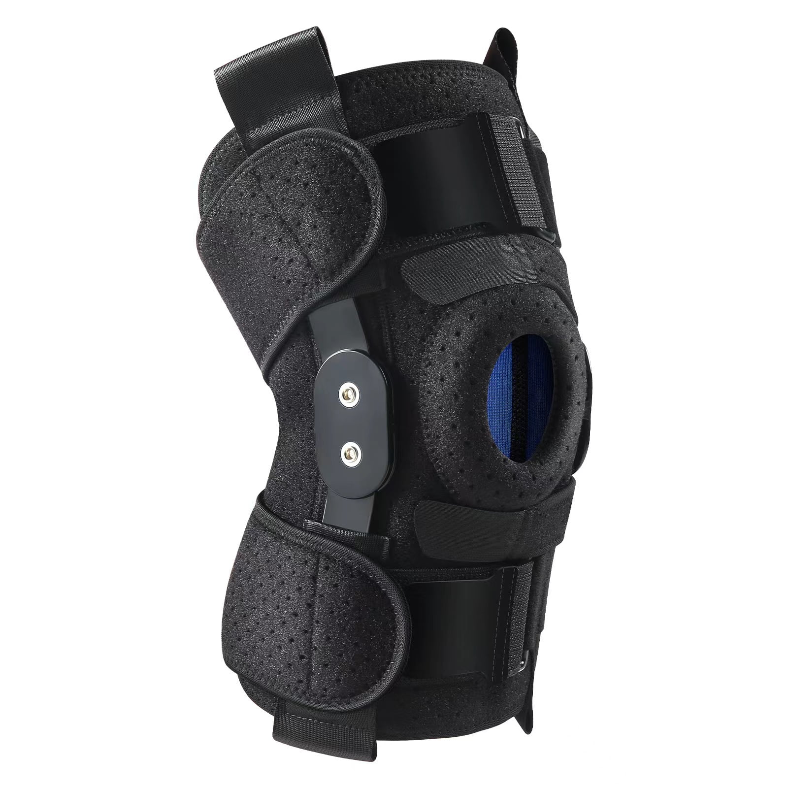 HLTHZONE Hinged Knee Brace for Meniscus Tear Adjustable Support for
