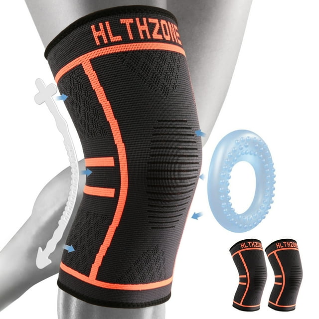 HLTHZONE Knee Support Knee Compression Sleeve Best HLTHZONE Knee