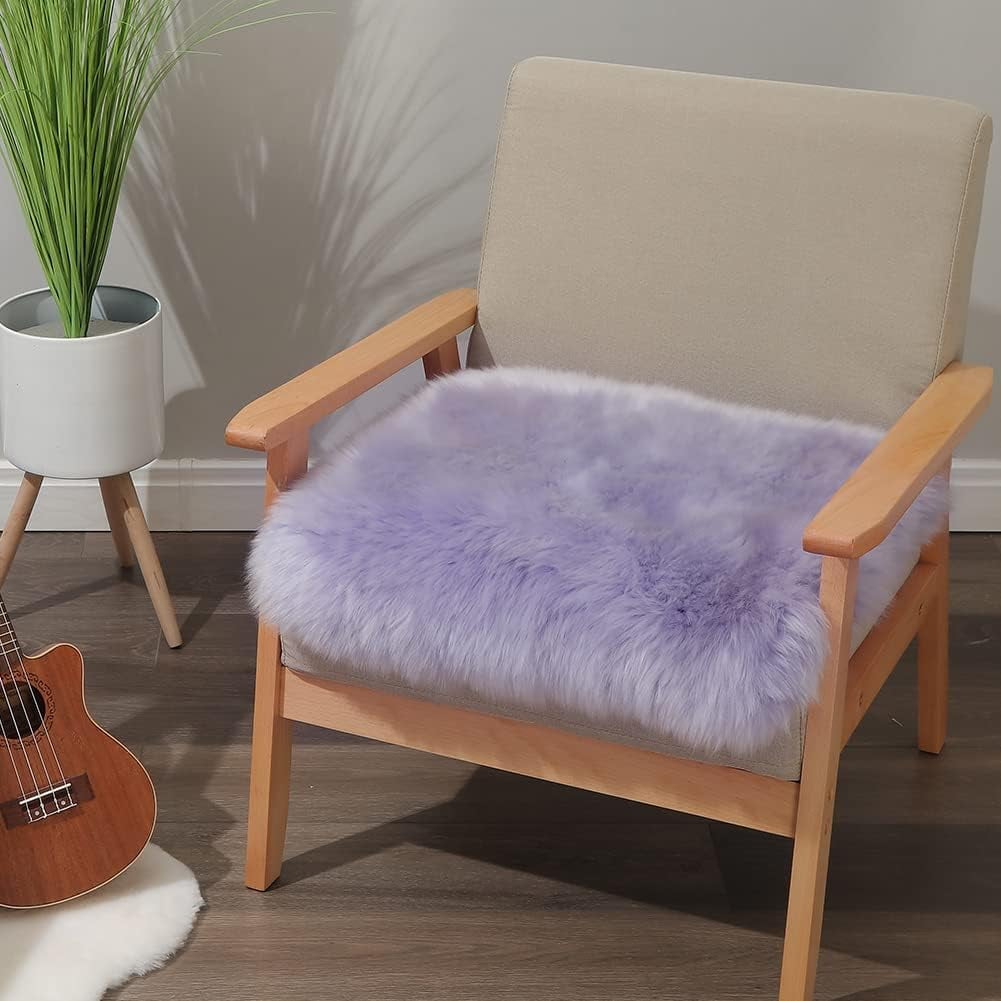 Canada Wool Sheepskin Seat Pad – Soft, Long Wool – Choice Of White, Black, Grey, Brown