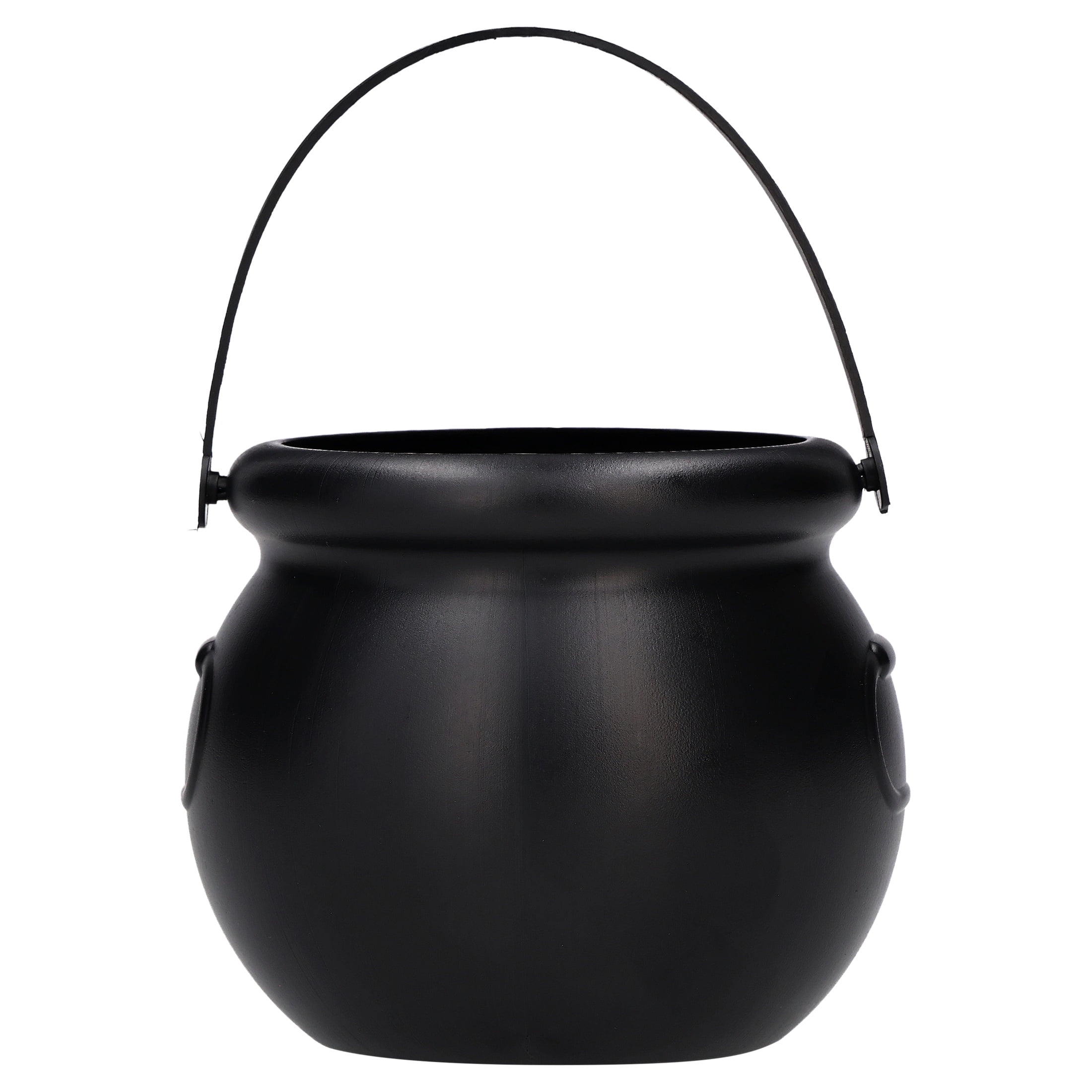 Mini Cauldron Trick-or-Treat Bucket, Black, 4", Halloween by Way To Celebrate