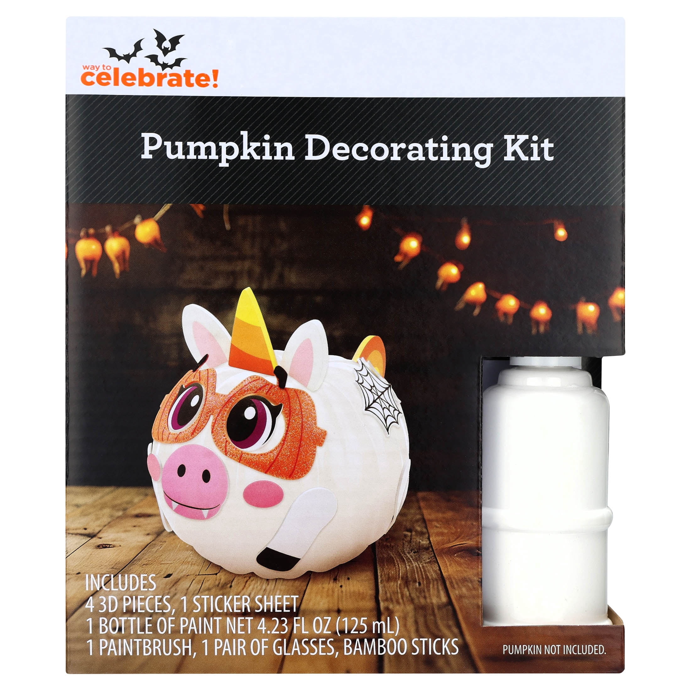 Unicorn Pumpkin Decorating Kit, Multicolor, Halloween by Way To Celebrate