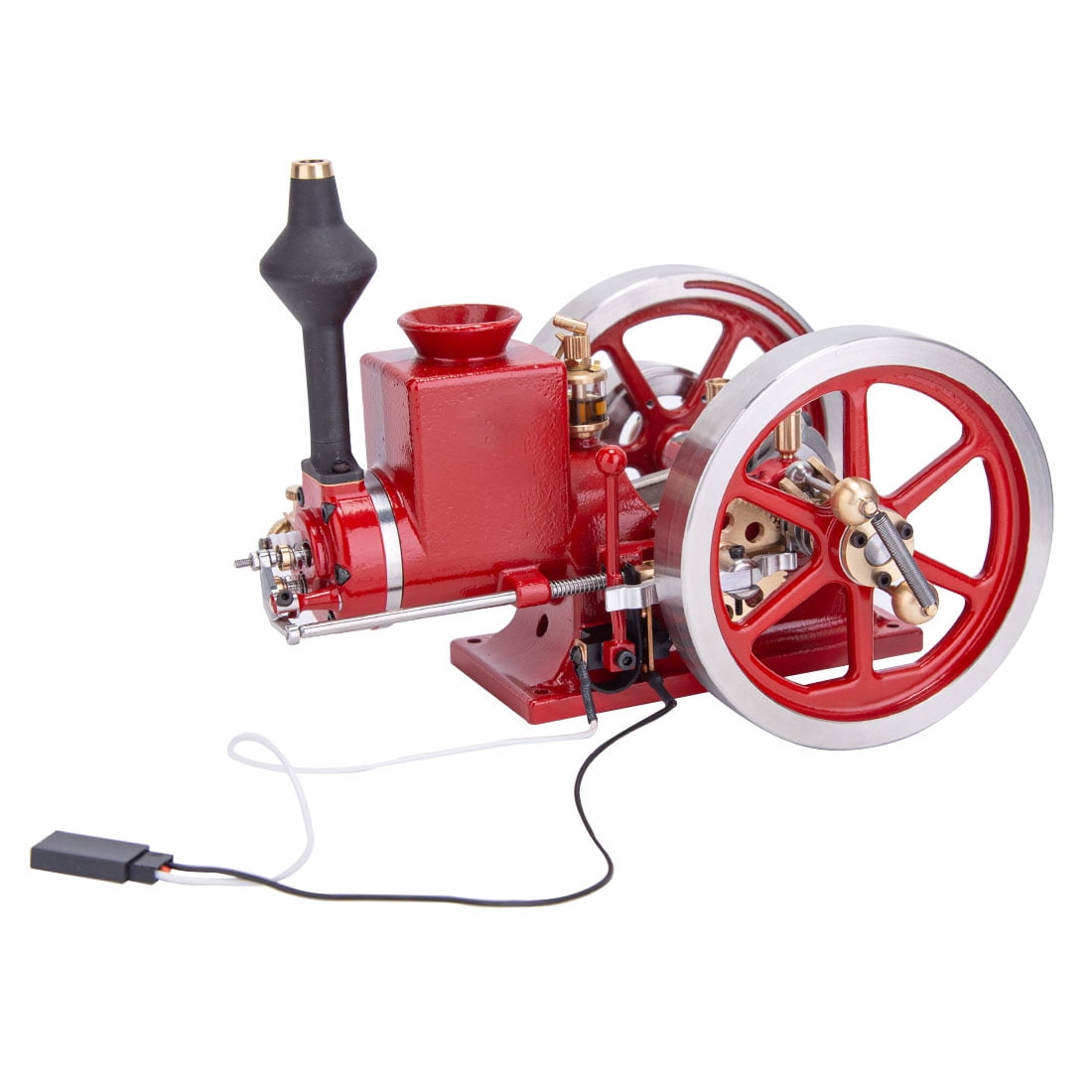 Hit Miss Model Engine HM-01 7cc 4-Stroke Horizontal Hit and Miss Engine Model Kit, Stainless ...