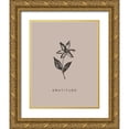 thumbnail image 1 of HM Design 20x24 Gold Ornate Wood Framed with Double Matting Museum Art Print Titled - Serene Sentiment II-Gratitude, 1 of 4