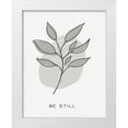 thumbnail image 1 of HM Design 20x24 White Modern Wood Framed Museum Art Print Titled - Zen Vibes III-Be Still, 1 of 4