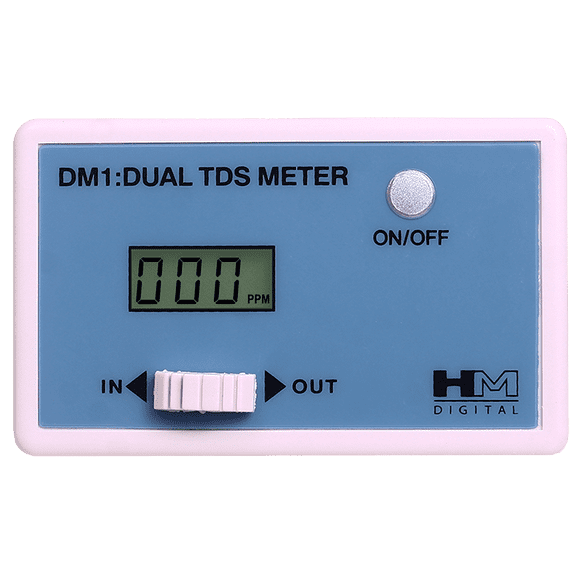 HM Digital DM-1 In-Line Dual TDS Monitor, 0-9990 ppm Range, +/- 2% Readout Accuracy