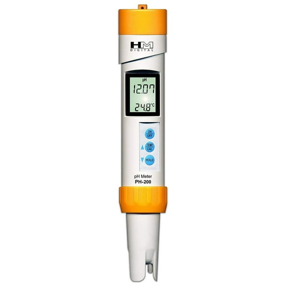 HM Digital PH-200 Digital Professional Waterproof 0-14 PH & Temperature Meter