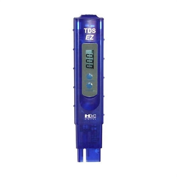 HM Digital TDS-EZ TDS Meter Digital Water Tester, Water Quality Tester, 0-9990 ppm, Blue