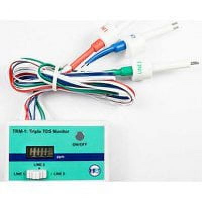 HM Digital Triple Inline RO/DI TDS Monitor with 1/4 inch T-Fittings