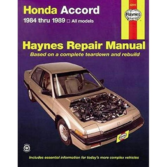 Pre-Owned Honda Accord 1984 thru 1989 All Models (Haynes Repair Manual) (Paperback) 1850106150 9781850106159
