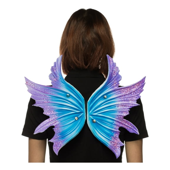 HM Smallwares Supersoft Faerie Cosplay Fantasy Fairy Blue Wings Costume Accessory