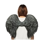 Supersoft Fallen Angel Black Demon Wings Costume Accessory