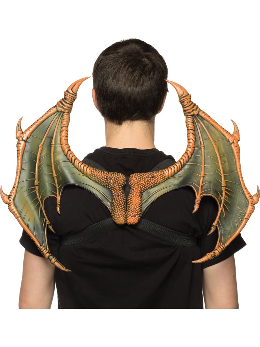 MMSS Blue Dragon Wings Costume Prop - 46x90cm Non-Woven Fabric, Elastic Straps, Halloween Carnival Cosplay - View #11