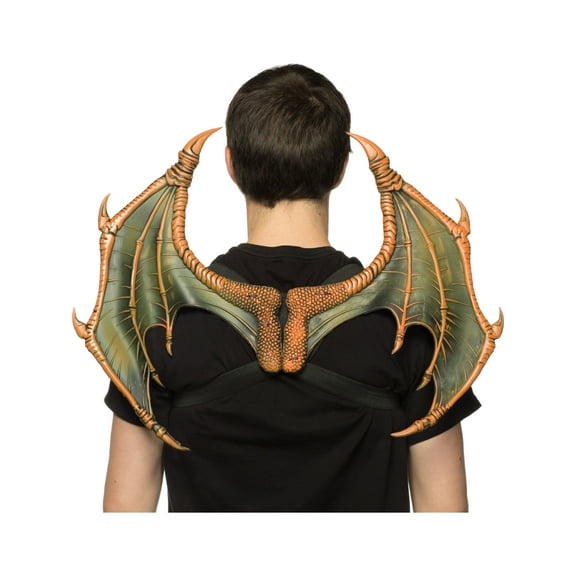 Supersoft Orange Mini Dragon Wings Costume Accessory